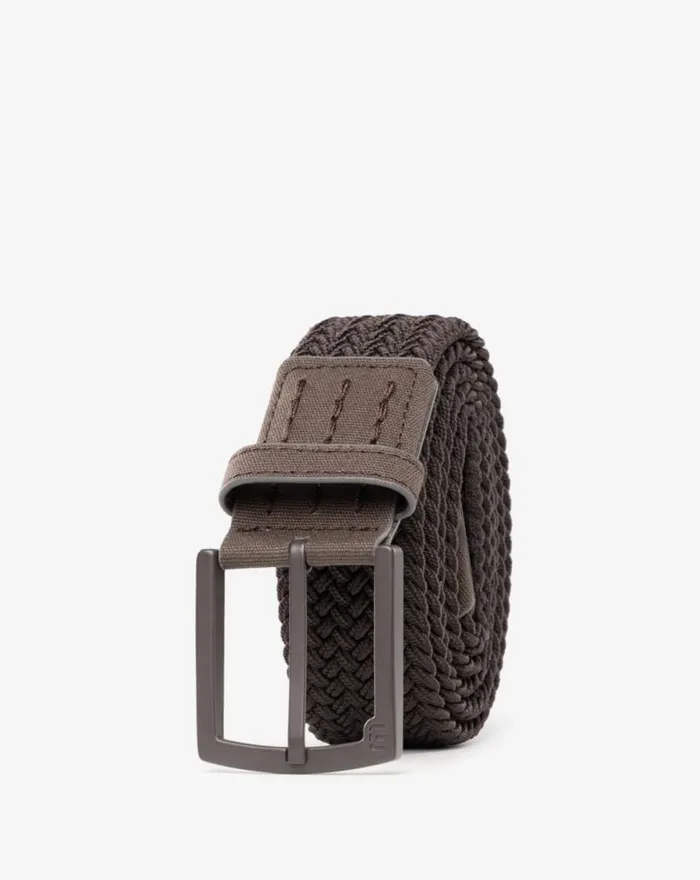 Accessories BANKS CLOSED 20 STRETCH WOVEN BELT Coffee TravisMathew Belts
