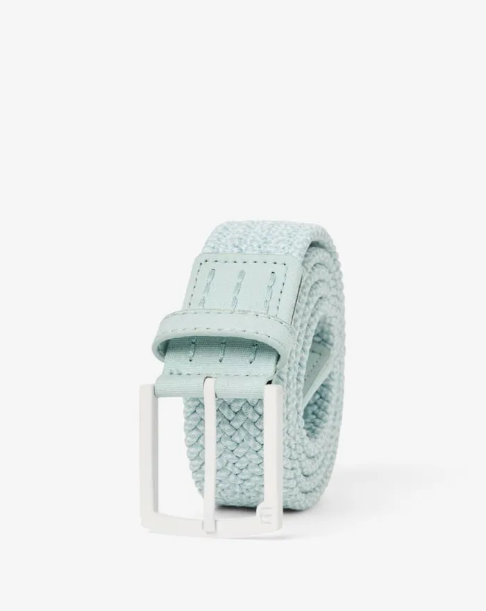 Accessories DISTANT SAND STRECH WOVEN BELT Eggshell Blue TravisMathew Belts