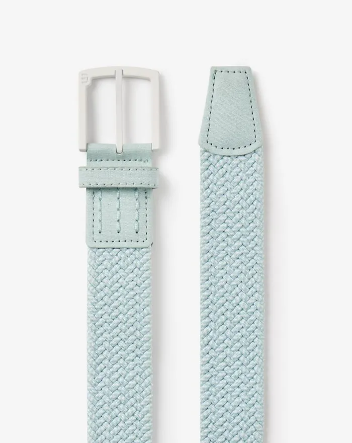 Accessories DISTANT SAND STRECH WOVEN BELT Eggshell Blue TravisMathew Belts