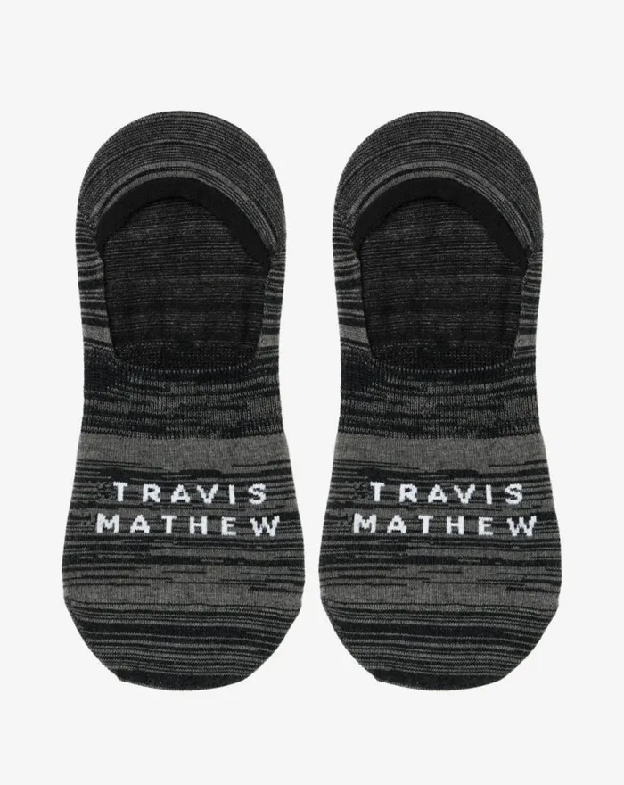 Accessories OFF SCHEDULE NO SHOW SOCK Heather Black TravisMathew Socks