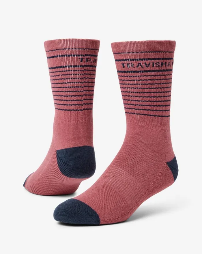 Accessories OVERALL MOOD CREW SOCK Rose Wine TravisMathew Socks