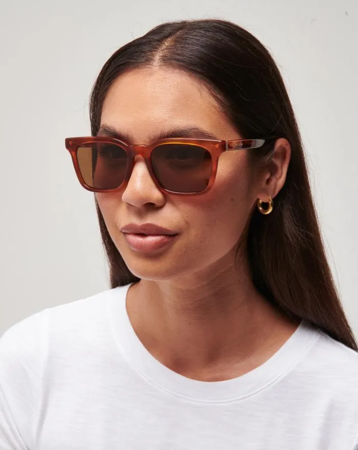 Accessories SEACLIFF SUNGLASSES Light Tort Bronze Polar TravisMathew Sunglasses