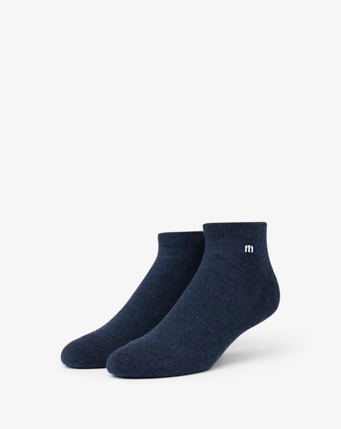 Accessories SHORTY SMALLS 20 ANKLE SOCK Heather Mood Indigo TravisMathew Socks