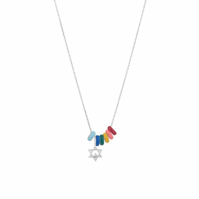 Adina Reyter Mini Bead Necklaces Love Necklace 8211 One Symbol In Sterling Silver Sterling Silver 8211 Necklaces