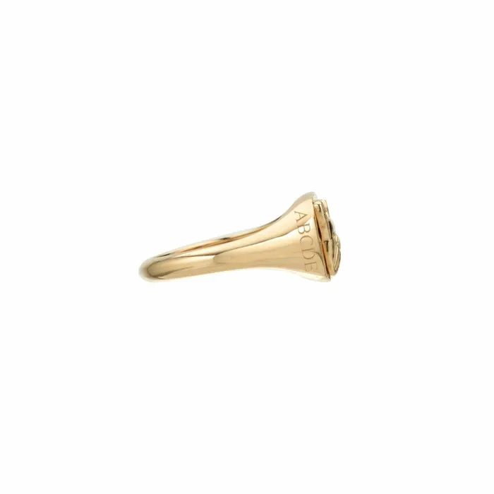 Adina Reyter Signet Pav Diamond Cat Signet Ring Cat 8211 Rings