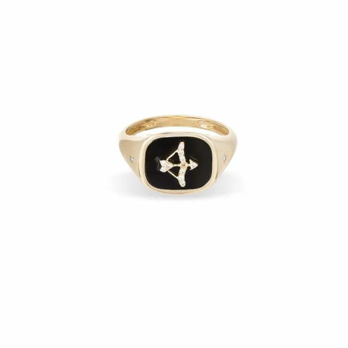 Adina Reyter Signet Zodiac Ceramic Diamond Sagittarius Signet Ring Sagittarius 8211 Rings Adina Reyter Signet Zodiac Ceramic Diamond Sagittarius Signet Ring Sagittarius 8211 Rings