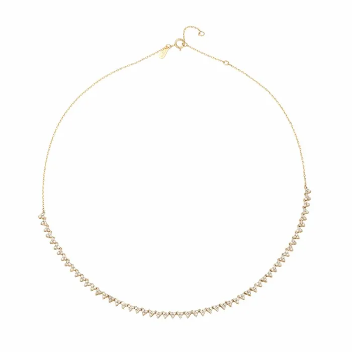 Adina Reyter Tennis Necklaces Diamond Cluster Half Riviera Necklace 8211 Necklaces Adina Reyter Tennis Necklaces Diamond Cluster Half Riviera Necklace 8211 Necklaces