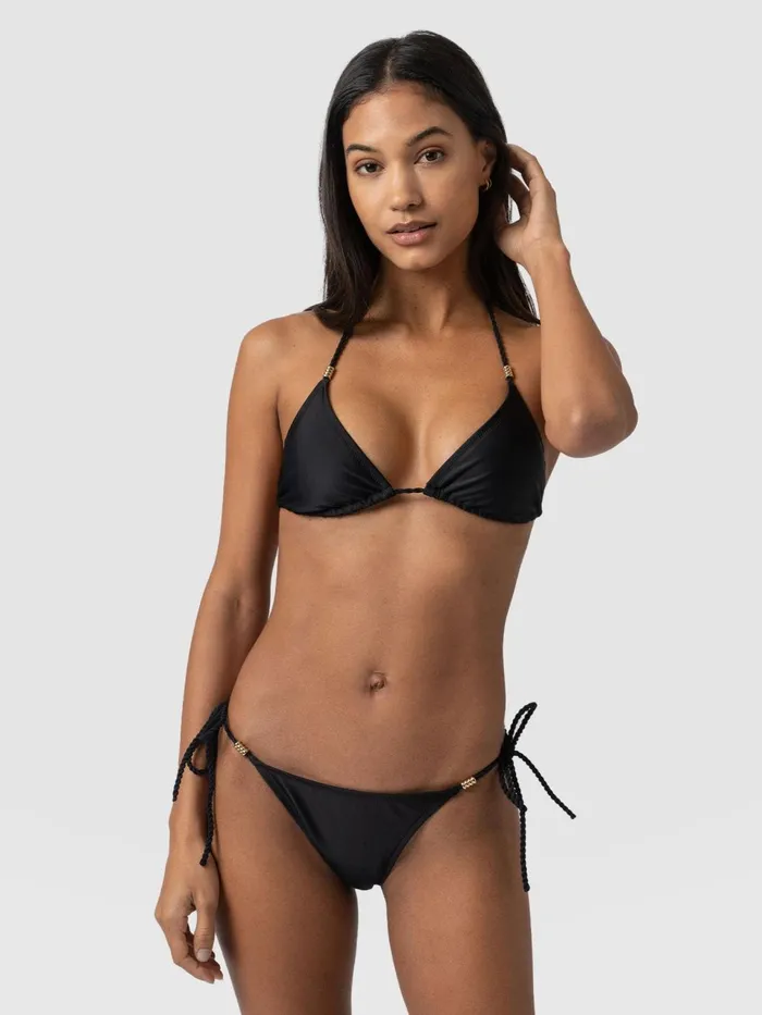 Alba Triangle Bikini Top 8211 Black Black Women Saint And Sofia Swimwear