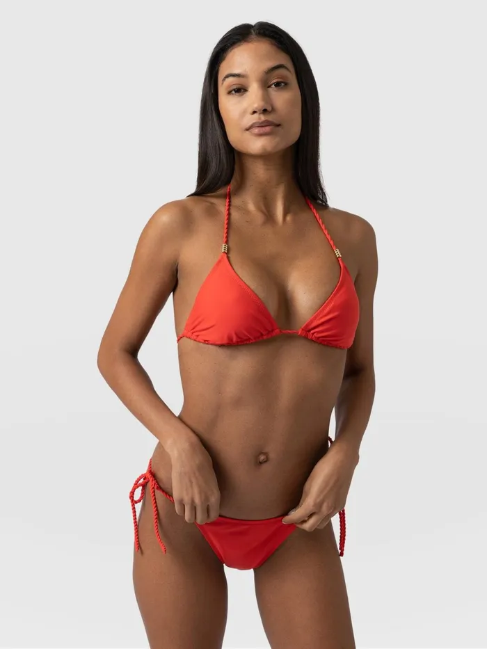 Alba Triangle Bikini Top 8211 Red Red Women Saint And Sofia Swimwear