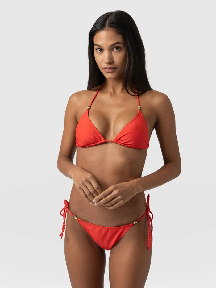 Alba Triangle Bikini Top 8211 Red Red Women Saint And Sofia Swimwear