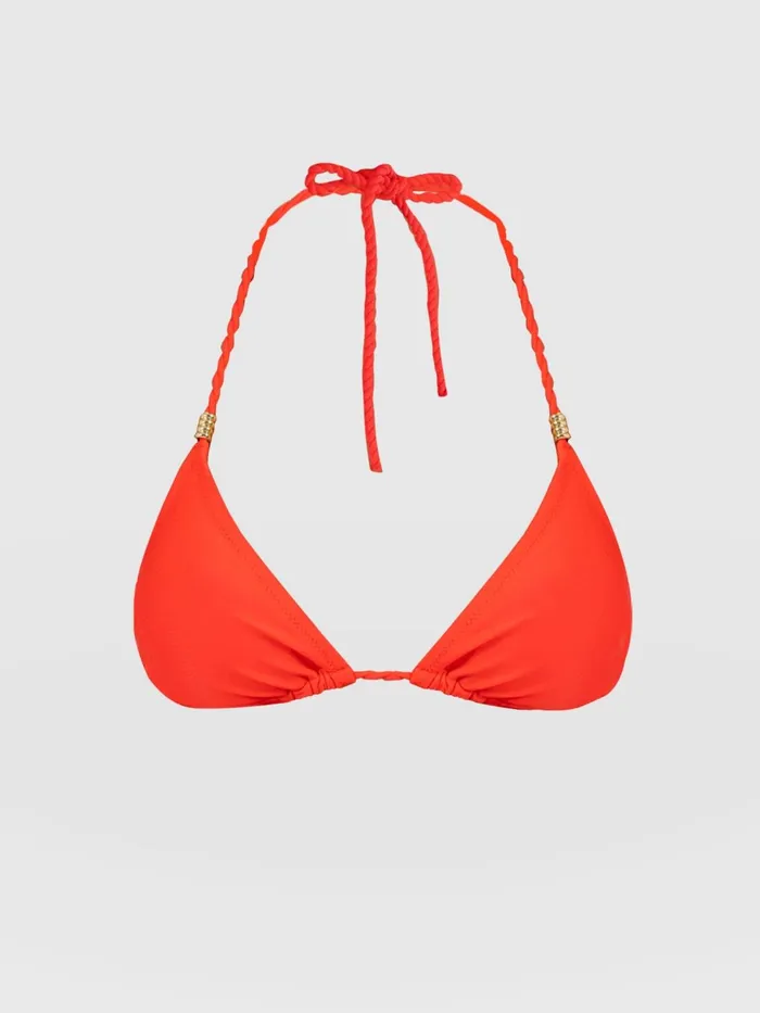 Alba Triangle Bikini Top 8211 Red Red Women Saint And Sofia Swimwear