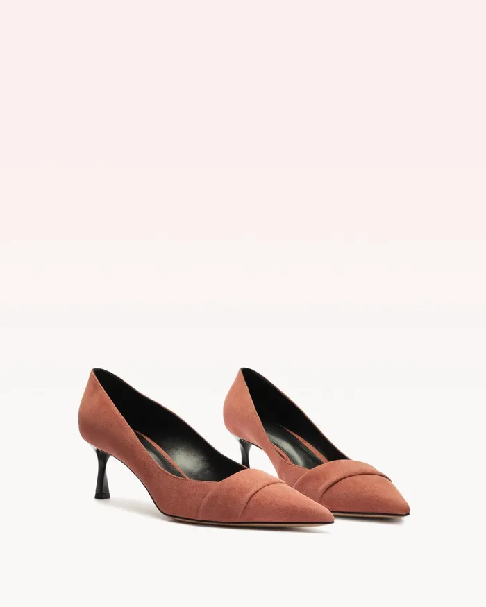 Ally 60 Thin Suede Clay Clay Women Alexandre Birman Pumps