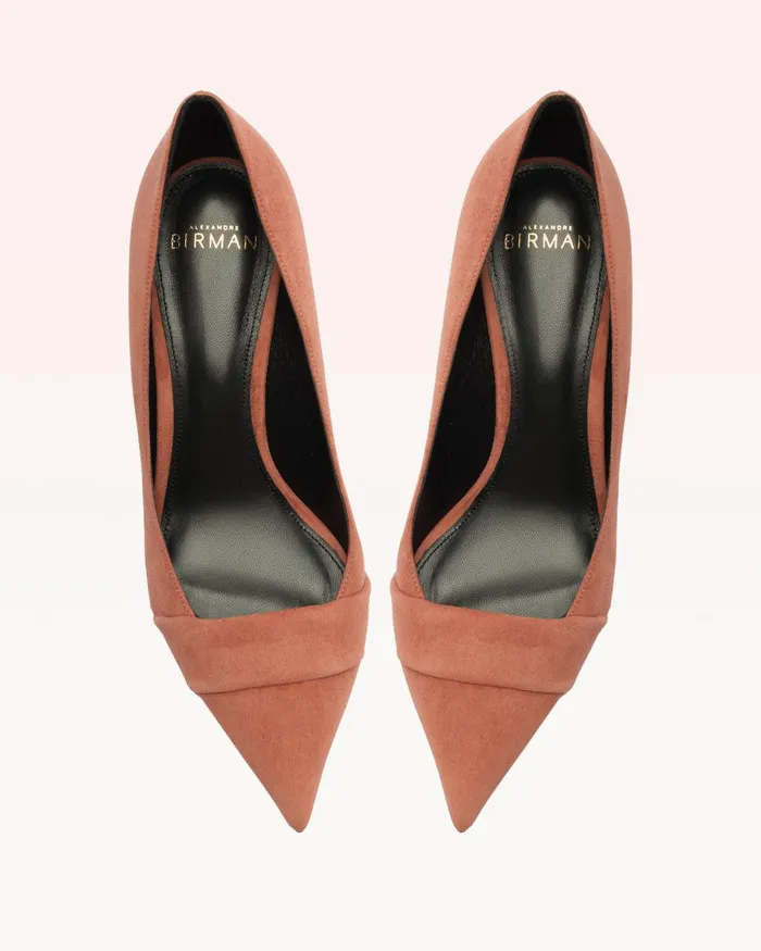 Ally 60 Thin Suede Clay Clay Women Alexandre Birman Pumps