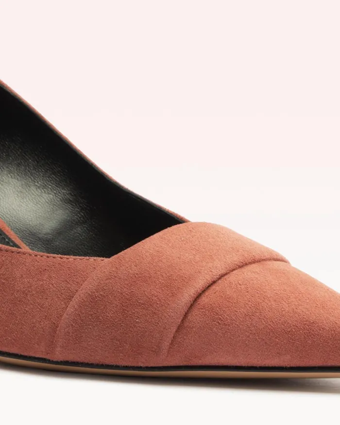 Ally 60 Thin Suede Clay Clay Women Alexandre Birman Pumps