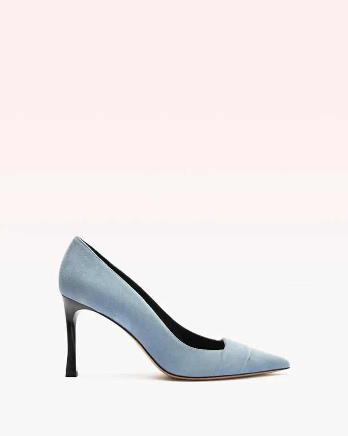 Ally 85 Thin Suede Azzuro Azzuro Women Alexandre Birman Pumps