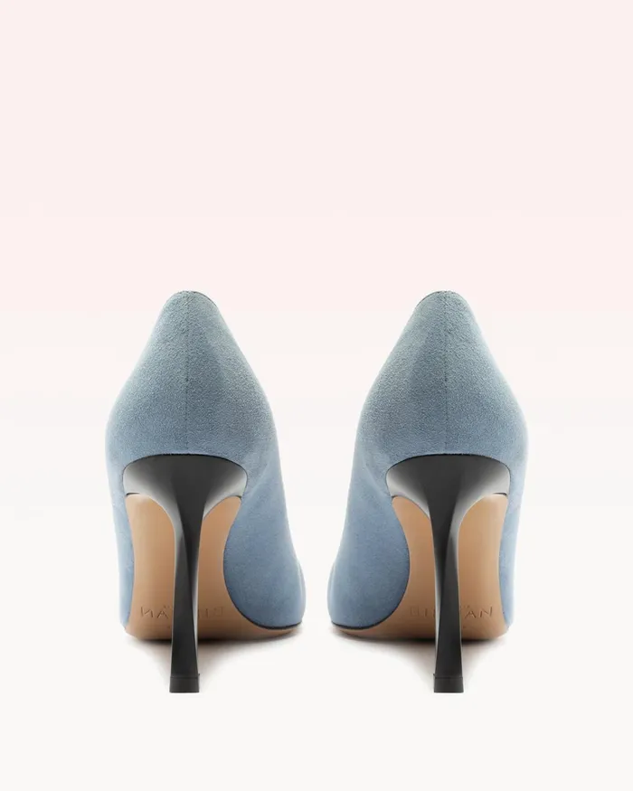 Ally 85 Thin Suede Azzuro Azzuro Women Alexandre Birman Pumps