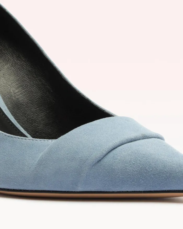 Ally 85 Thin Suede Azzuro Azzuro Women Alexandre Birman Pumps