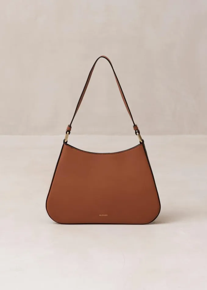 ALOHAS Bags Women The C Bicolor 8211 Black And Brown Leather Handbag