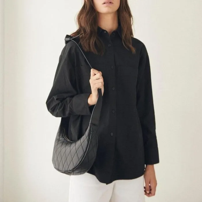 ALOHAS Bags Women The J 8211 Black Leather Handbag