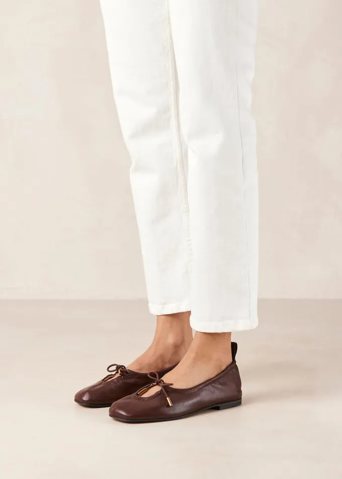 ALOHAS Ballet Flats Women Rosalind 8211 Brown Ballet Flats