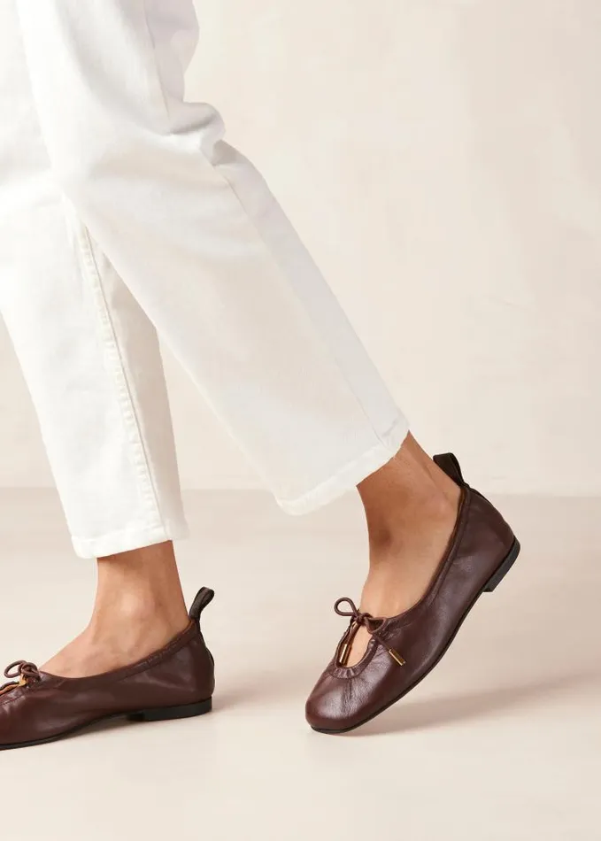 ALOHAS Ballet Flats Women Rosalind 8211 Brown Ballet Flats