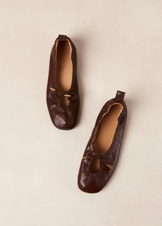 ALOHAS Ballet Flats Women Rosalind 8211 Brown Ballet Flats