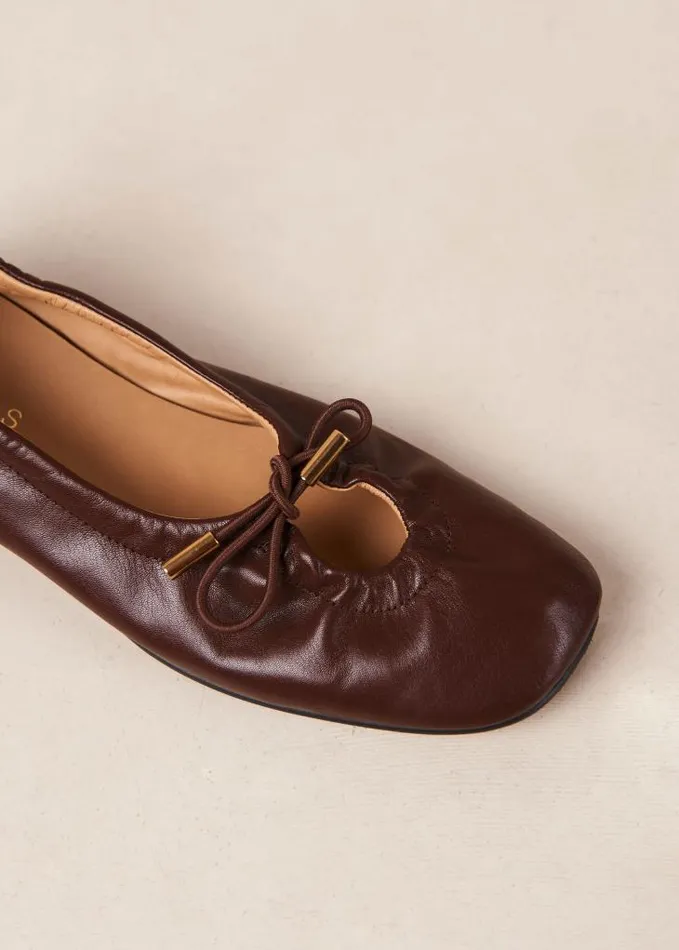 ALOHAS Ballet Flats Women Rosalind 8211 Brown Ballet Flats