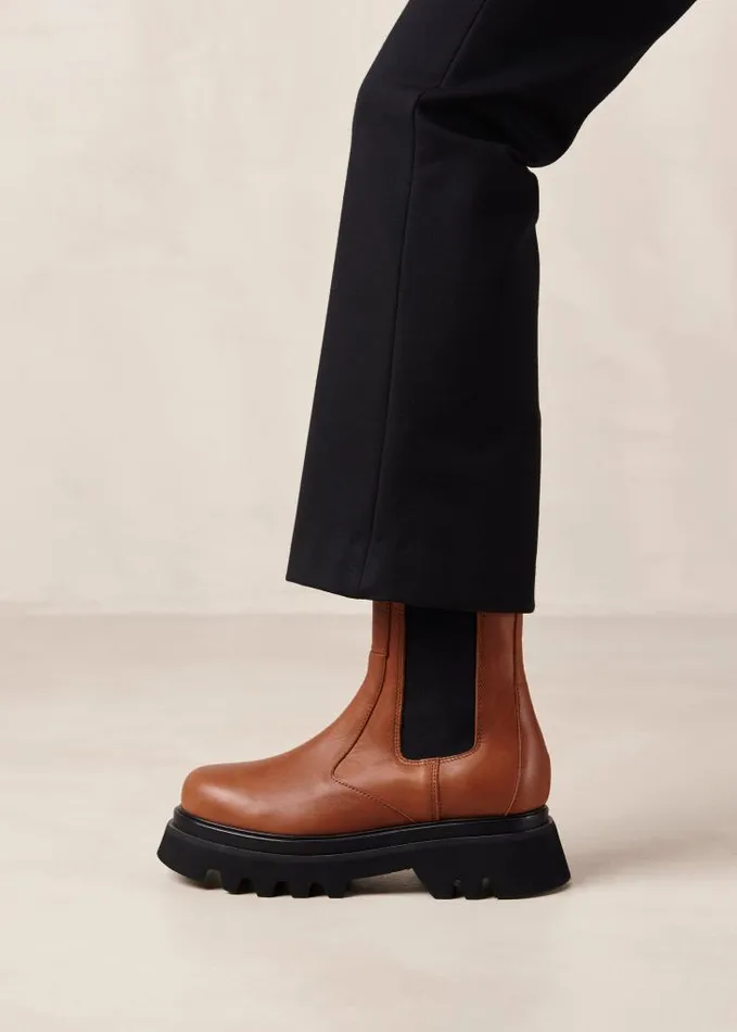ALOHAS Boots Women All Rounder 8211 Brown Leather Boots