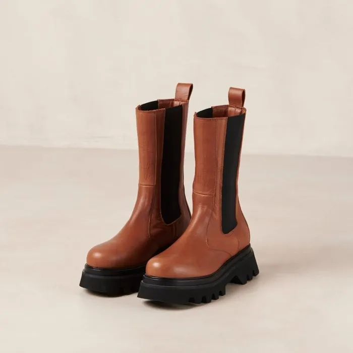 ALOHAS Boots Women All Rounder 8211 Brown Leather Boots