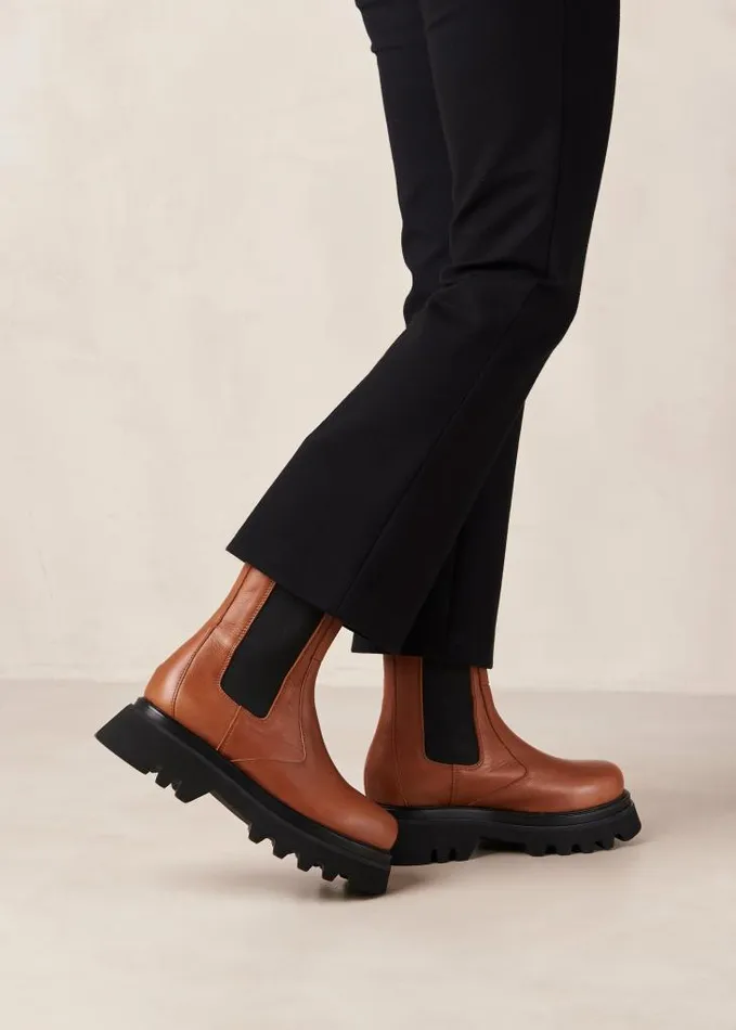 ALOHAS Boots Women All Rounder 8211 Brown Leather Boots