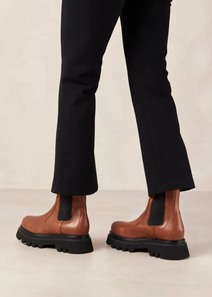 ALOHAS Boots Women All Rounder 8211 Brown Leather Boots