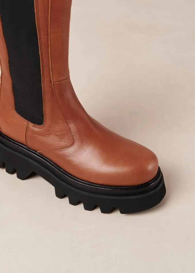 ALOHAS Boots Women All Rounder 8211 Brown Leather Boots
