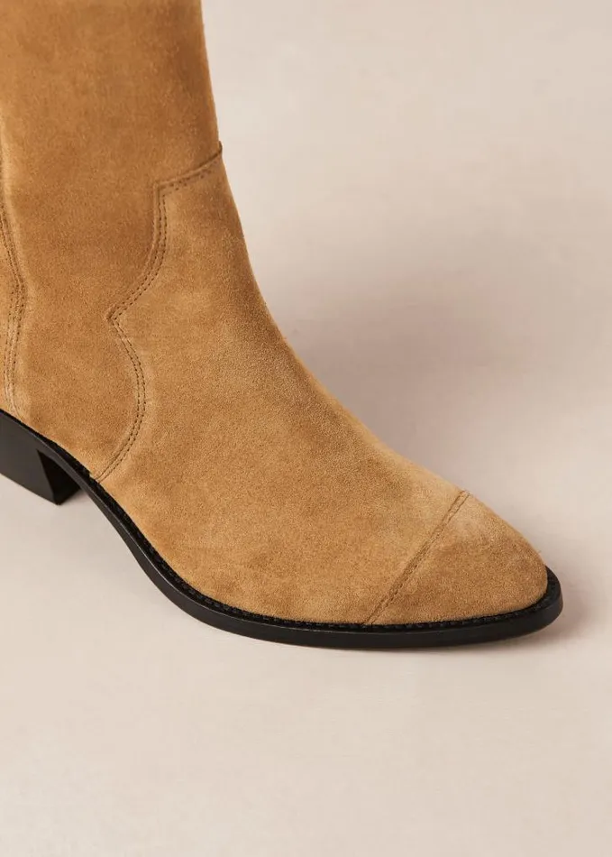 ALOHAS Boots Women Austin 8211 Suede Cowboy Ankle Boots