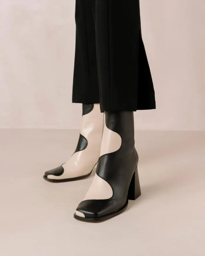 ALOHAS Boots Women Blair Bicolor Black Cream