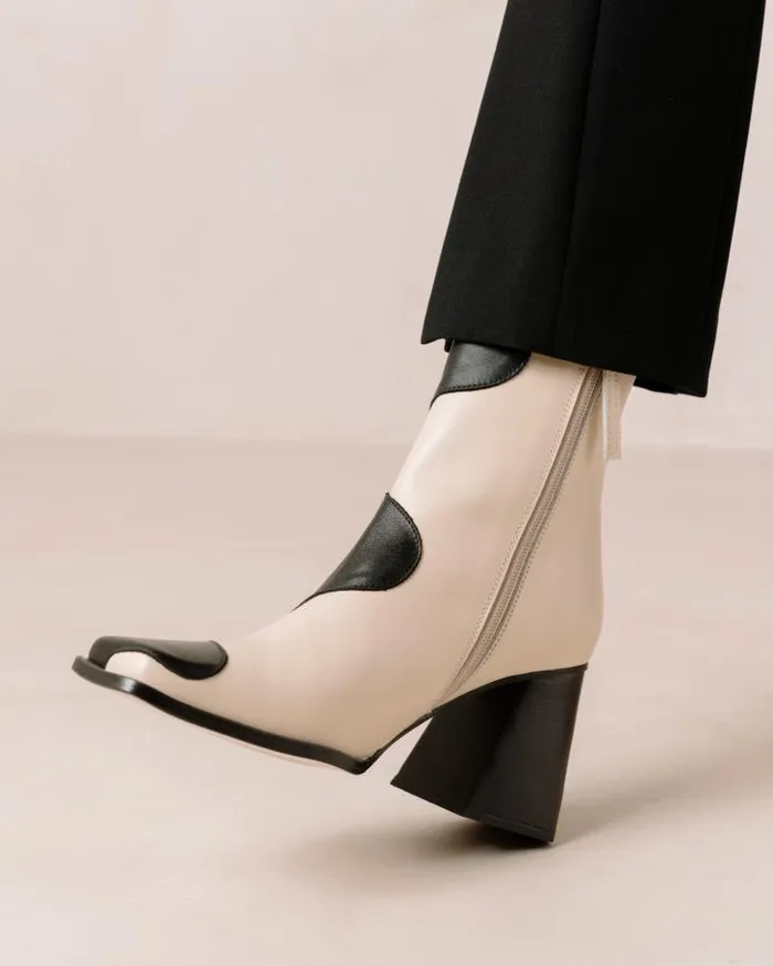 ALOHAS Boots Women Blair Bicolor Black Cream