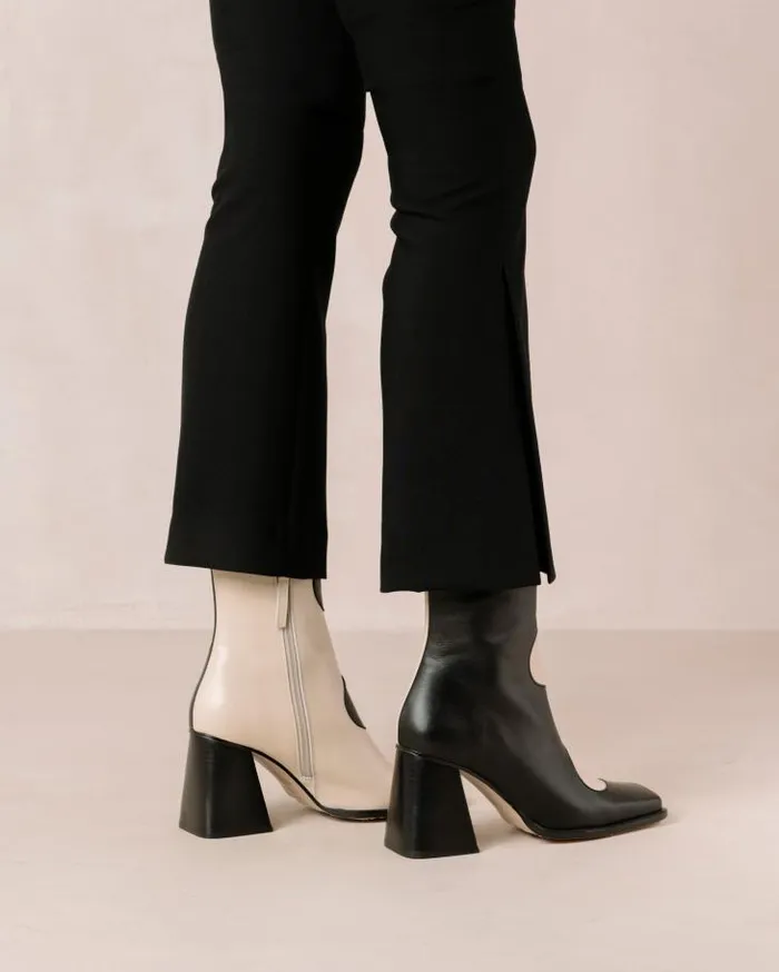 ALOHAS Boots Women Blair Bicolor Black Cream