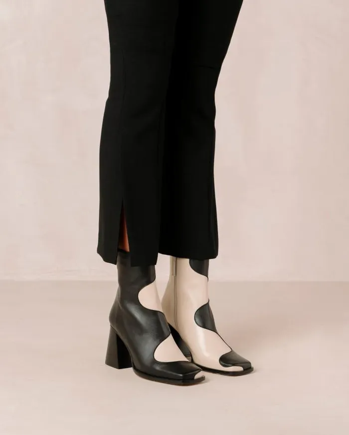 ALOHAS Boots Women Blair Bicolor Black Cream