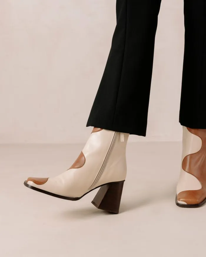 ALOHAS Boots Women Blair Bicolor Camel Cream