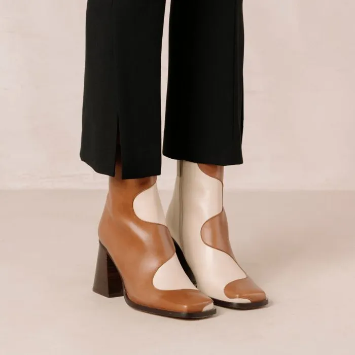 ALOHAS Boots Women Blair Bicolor Camel Cream