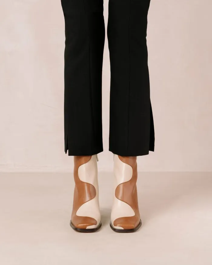 ALOHAS Boots Women Blair Bicolor Camel Cream