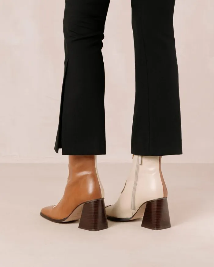 ALOHAS Boots Women Blair Bicolor Camel Cream