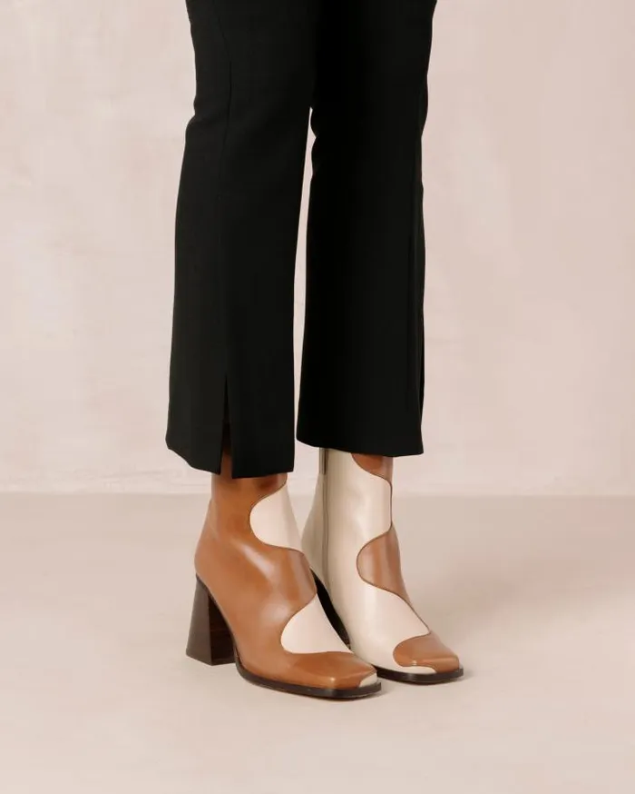 ALOHAS Boots Women Blair Bicolor Camel Cream
