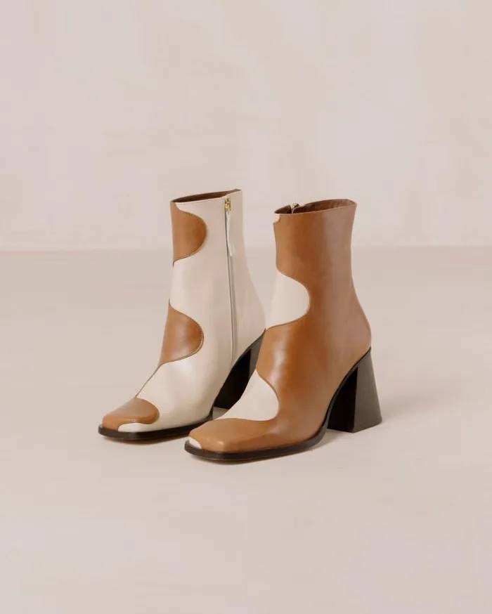 ALOHAS Boots Women Blair Bicolor Camel Cream