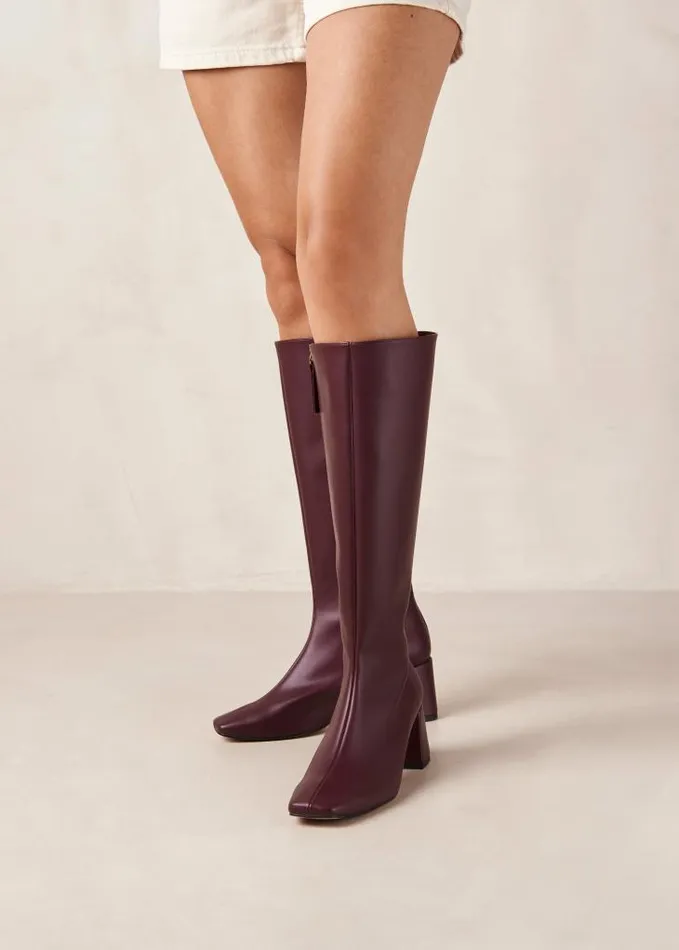 ALOHAS Boots Women Chalk 8211 Purple Vegan Leather Boots