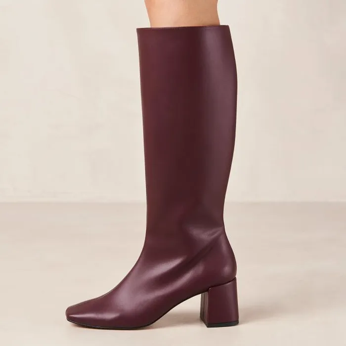ALOHAS Boots Women Chalk 8211 Purple Vegan Leather Boots