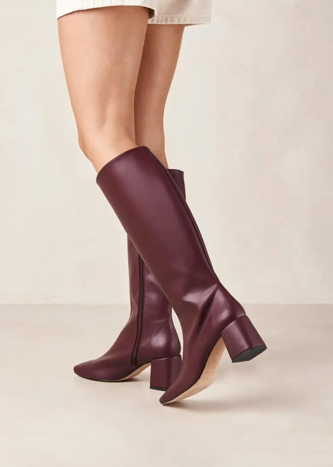 ALOHAS Boots Women Chalk 8211 Purple Vegan Leather Boots