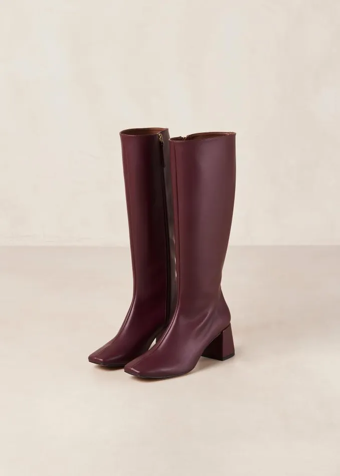 ALOHAS Boots Women Chalk 8211 Purple Vegan Leather Boots