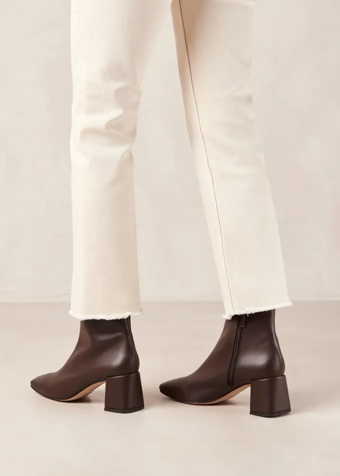 ALOHAS Boots Women Watercolor Umber Brown