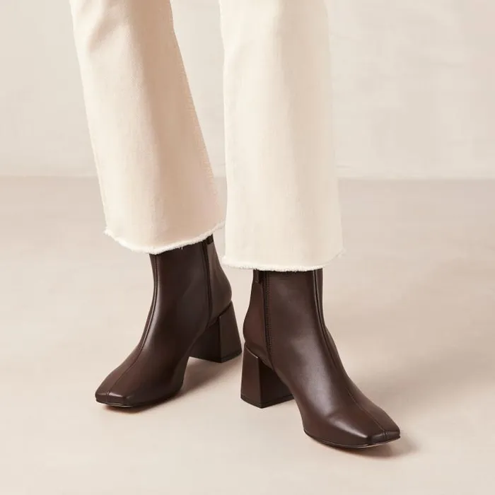 ALOHAS Boots Women Watercolor Umber Brown