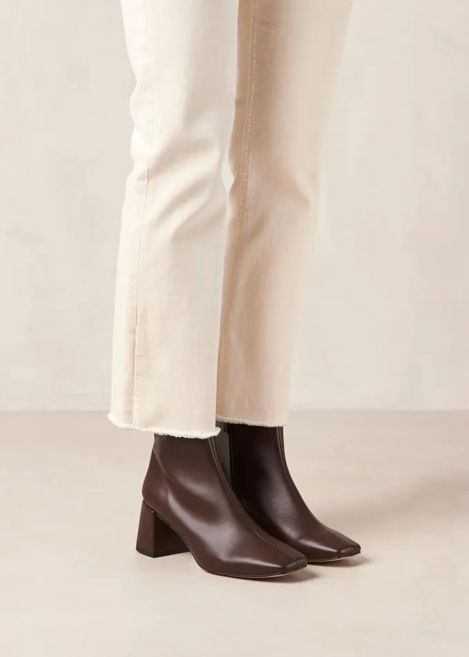 ALOHAS Boots Women Watercolor Umber Brown